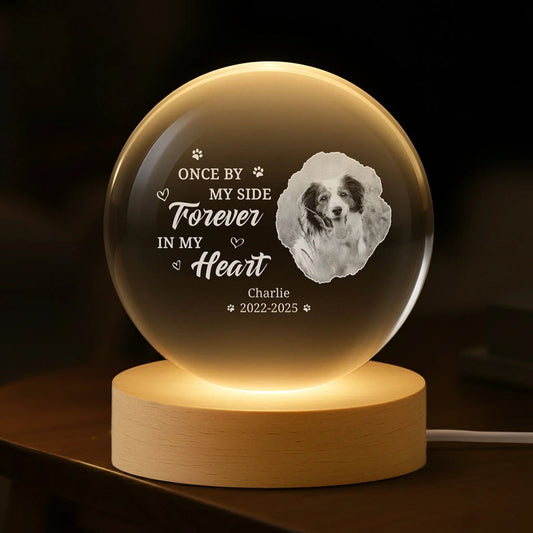 Personalized Pet Memorial LED Lamp for Dog Lovers - Sentimental Keepsake Lamp MagicInPrints