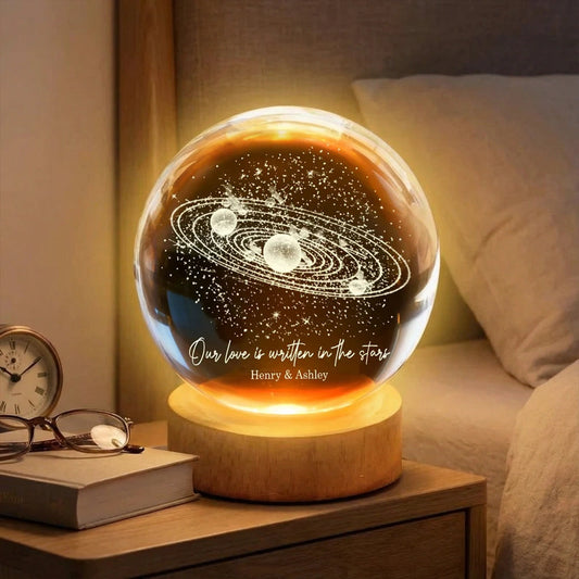Personalized Starry Night Light for Couples - Romantic Bedroom Decor Lamp MagicInPrints