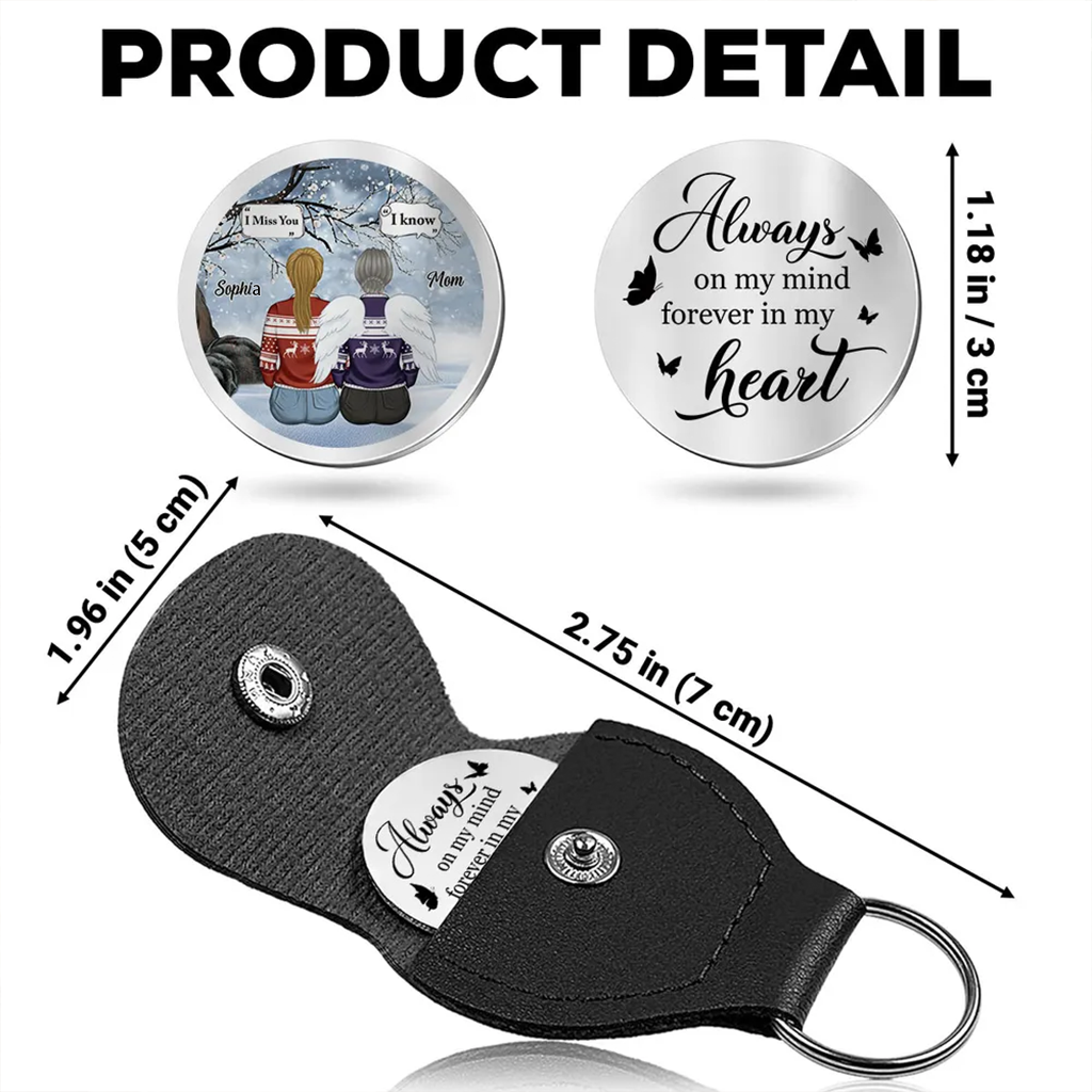 Personalized Memorial Keychain for Family - Sentimental Gift Keychain MagicInPrints