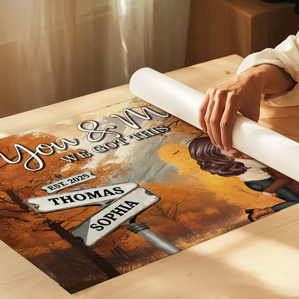 Personalized Couple Canvas Print for Lovers - Romantic Home Decor Poster or Canvas MagicInPrints