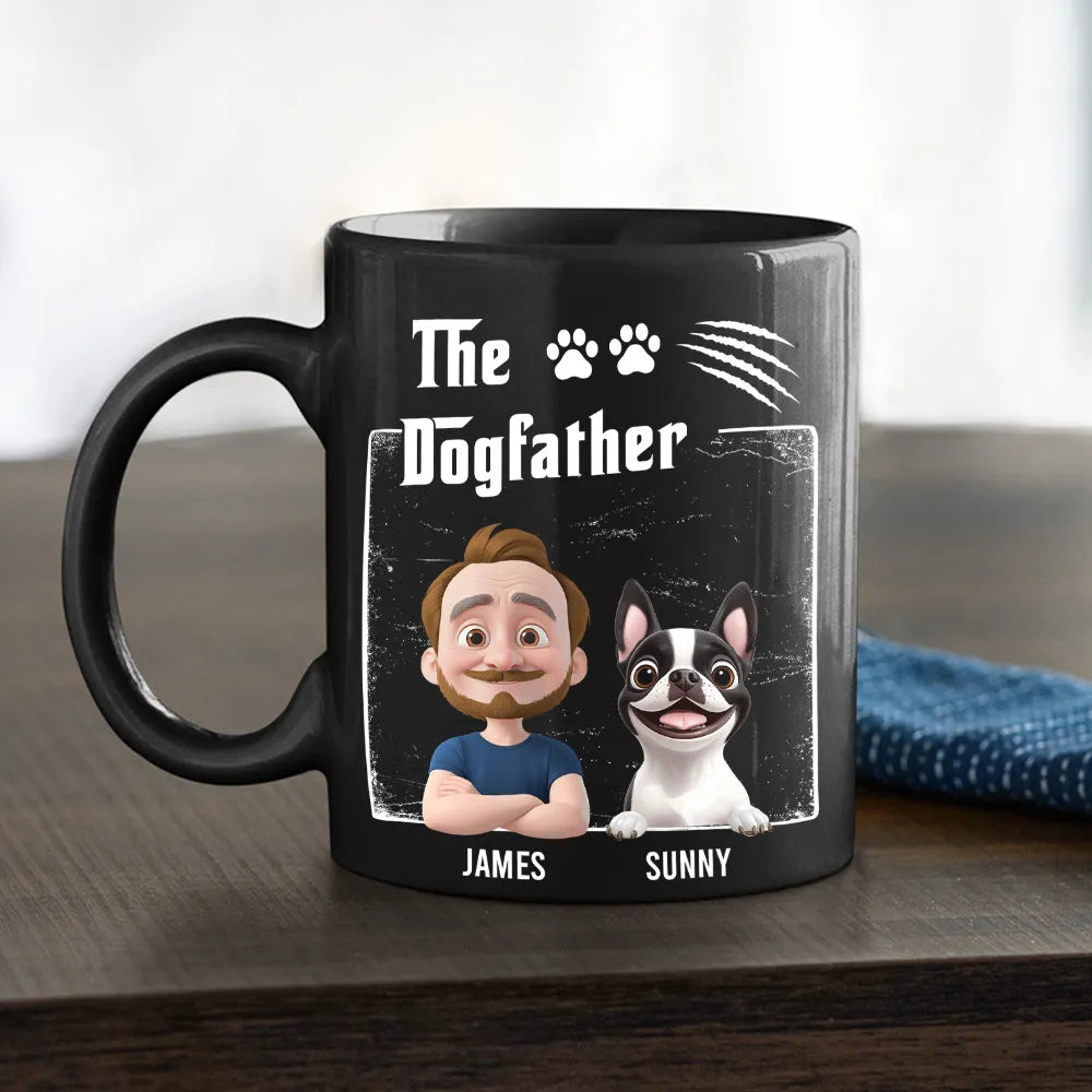 Personalized Dogfather Mug for Dog Lovers - Christmas Gift Cup MagicInPrints