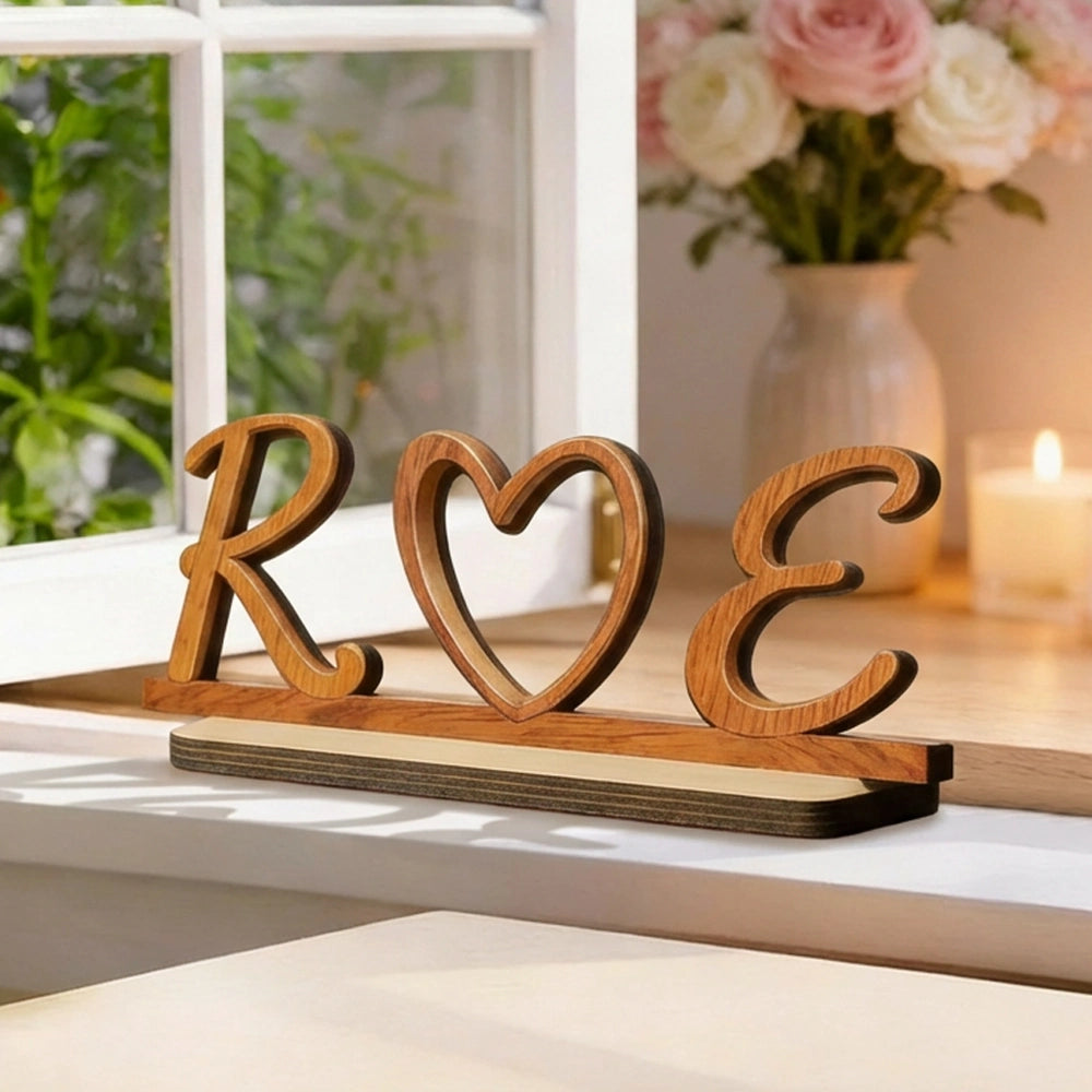 Personalized Wooden Love Sign Decor for Couples - Romantic Home Accent Plaque MagicInPrints