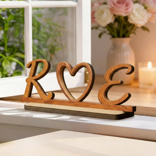 Personalized Wooden Love Sign Decor for Couples - Romantic Home Accent Plaque MagicInPrints