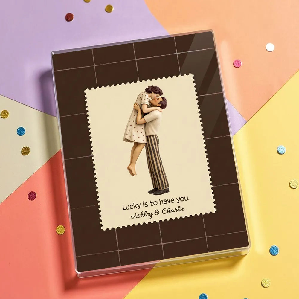 Personalized Romantic Acrylic Block for Couples - Anniversary or Wedding Gift Plaque MagicInPrints