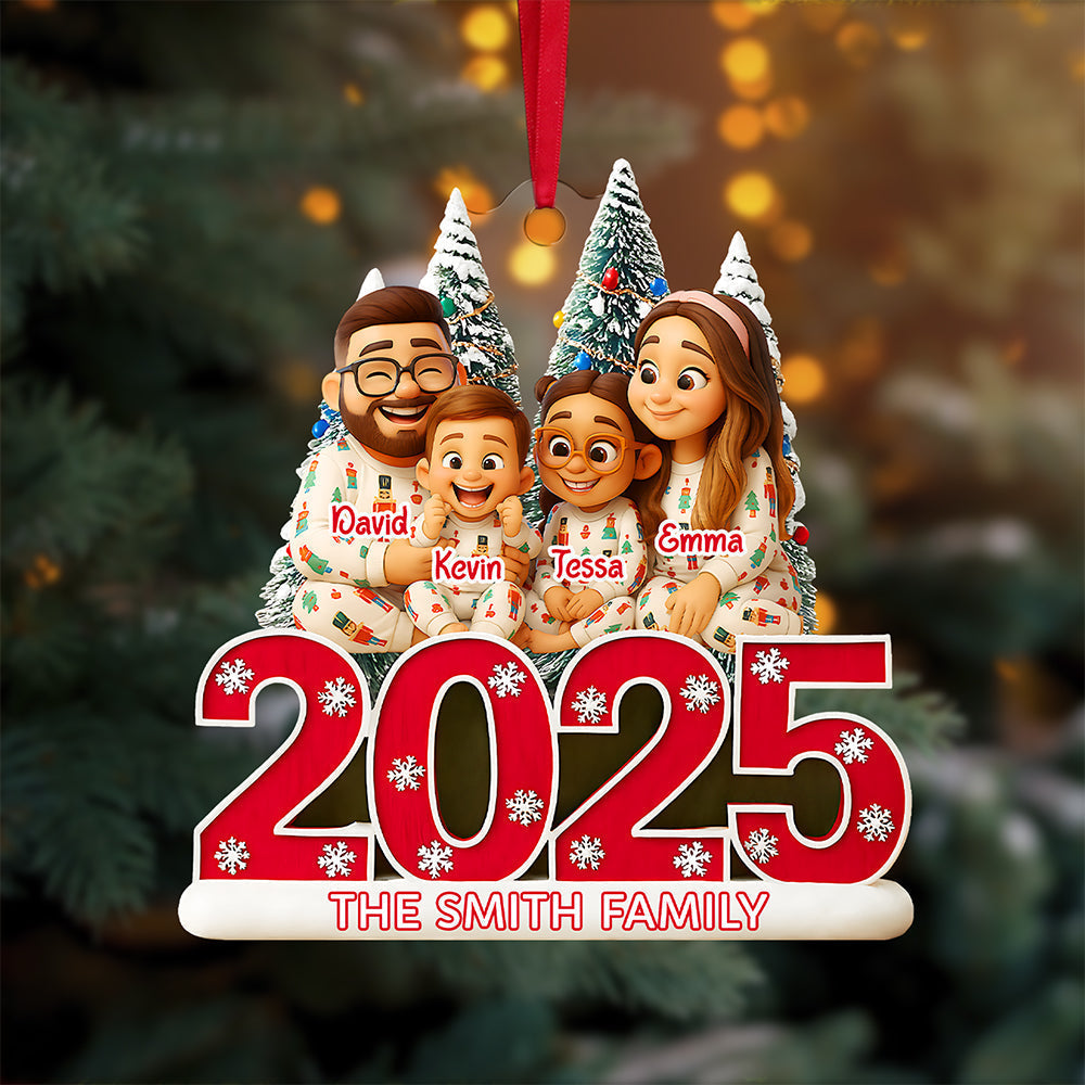 Cartoon Family Ornament - Custom Photo Gifts For Family Ornament MagicInPrints