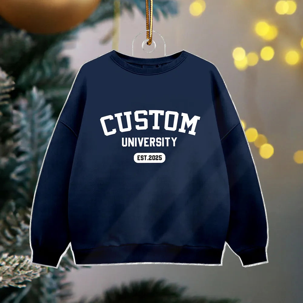 Custom University Sweatshirt and Hoodie Collection for Students - Personalized College Apparel Ornament MagicInPrints
