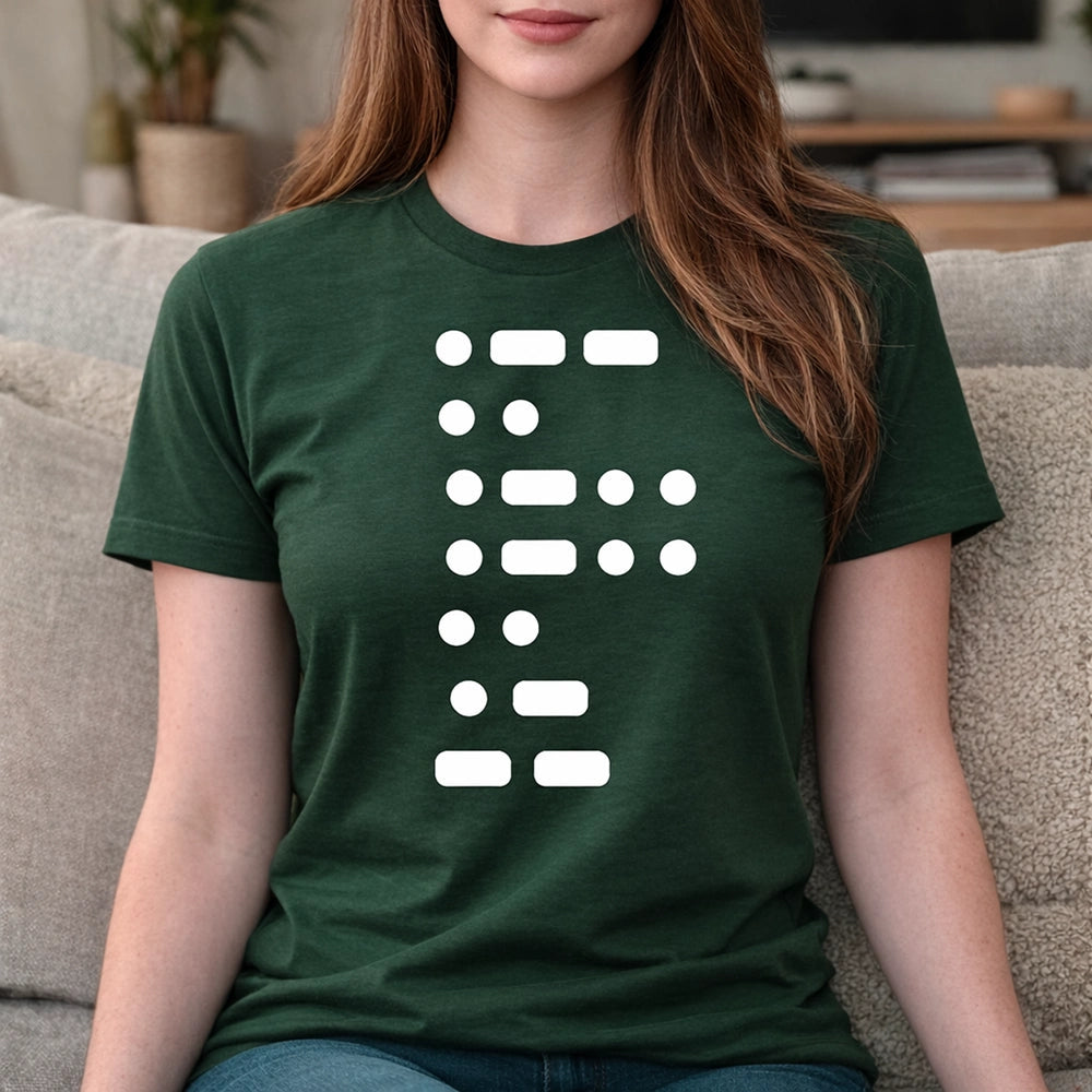 Custom Morse Code T-Shirt for Men - Unique Gift Idea Cloth MagicInPrints