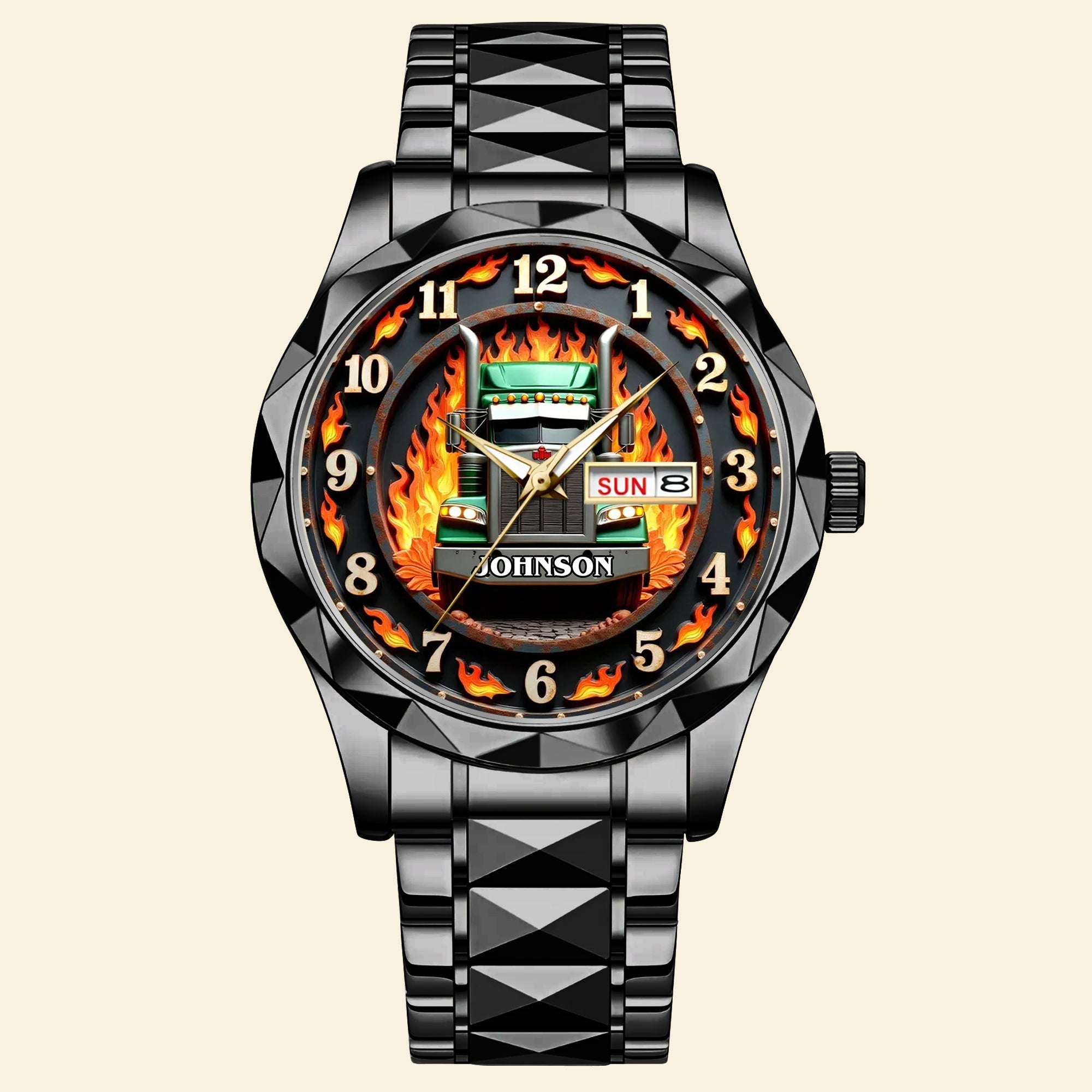 Trucker's Pride - Personalized Men's Watch for Truckers Men's Watch MagicInPrints