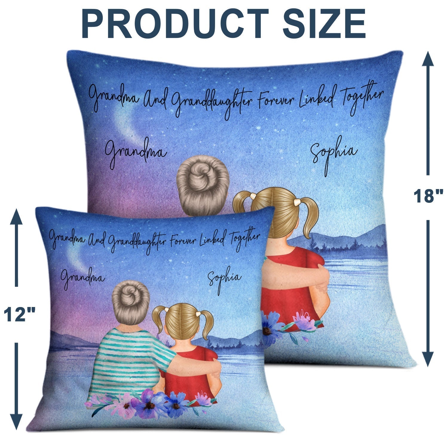 Personalized Mother Daughter Pillow - Sentimental Gift for Mother's Day Pillow MagicInPrints