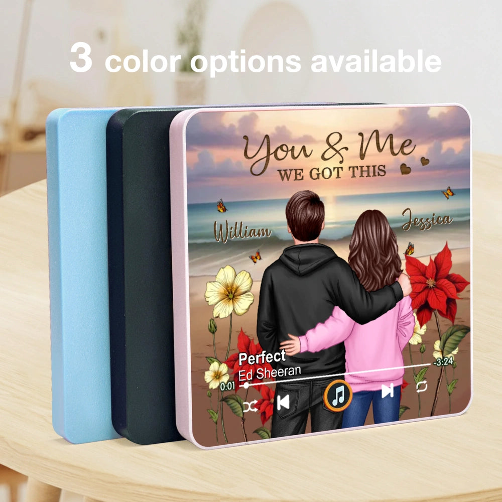 Personalized Music Plaque for Couples - Romantic Gift for Christmas Fridge Magnet MagicInPrints