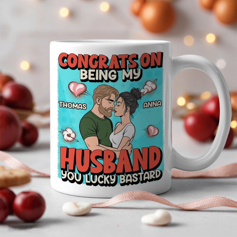 Personalized Husband Mug for Couples - Funny Anniversary Gift Cup MagicInPrints