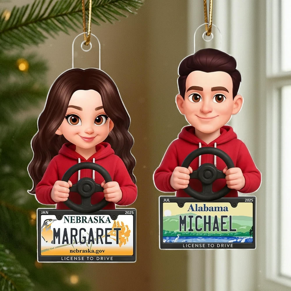 Personalized Driver's License Ornament for Kids - Fun Christmas Decoration Ornament MagicInPrints
