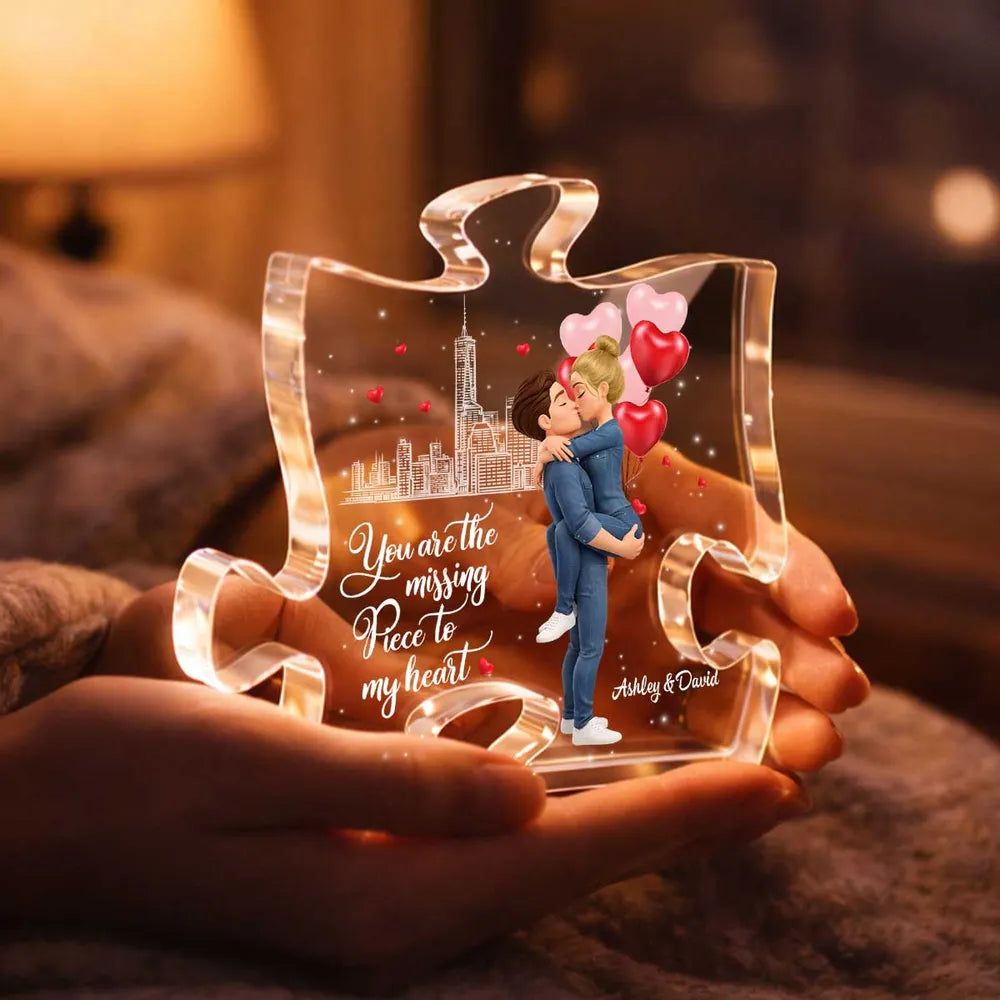 Personalized Puzzle for Couples with Romantic Design - Perfect for Anniversaries Plaque MagicInPrints