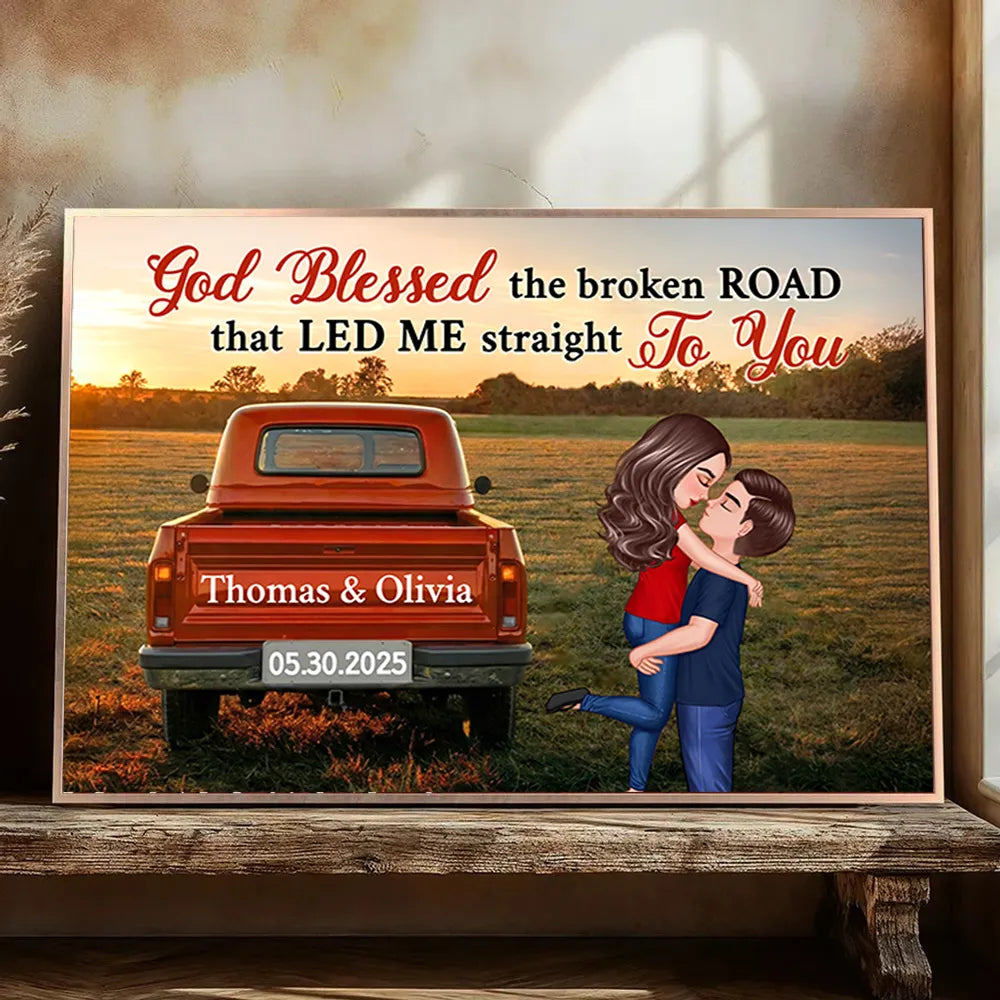Personalized Romantic Wall Art for Couples - Anniversary Gift Poster or Canvas MagicInPrints