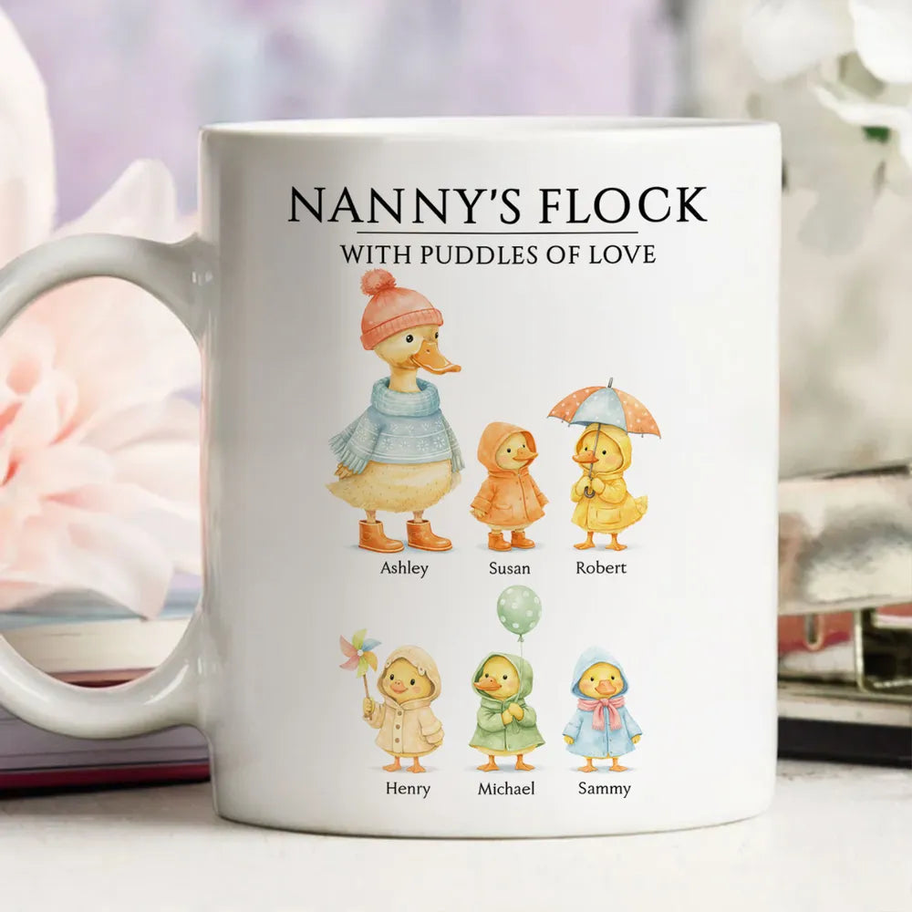 Personalized Family Duck Mug for Moms - Cute Gift for Mother's Day Cup MagicInPrints