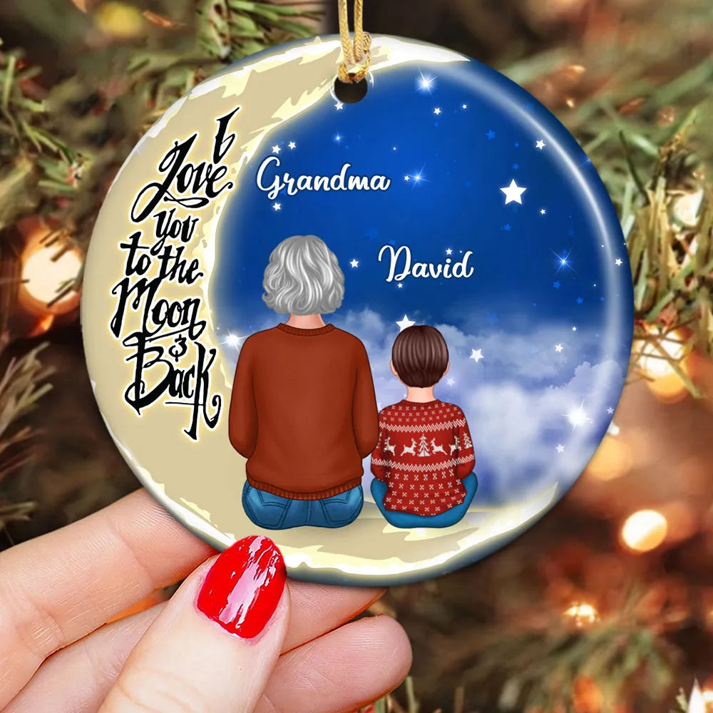 Personalized Christmas Ornament for Grandma and Grandchild - Sentimental Gift Ornament MagicInPrints