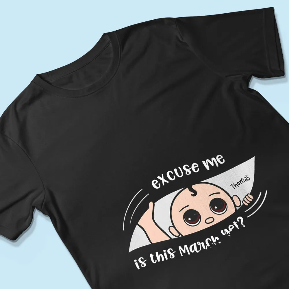 Personalized Maternity T-Shirt for Moms - Funny Baby Announcement Cloth MagicInPrints