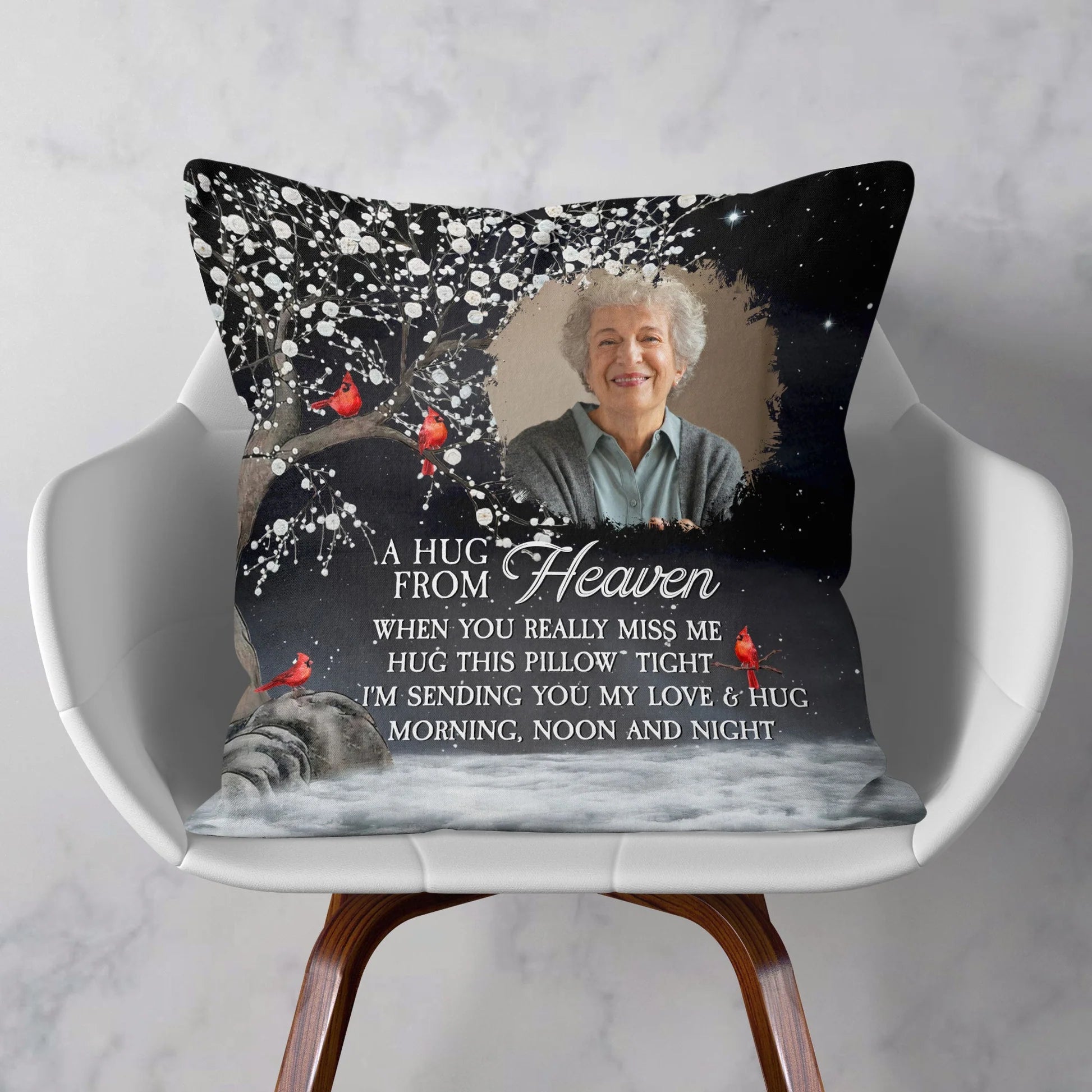 Custom Photo Memorial Pillow for Loved Ones - Sentimental Keepsake Gift Pillow or Blanket MagicInPrints