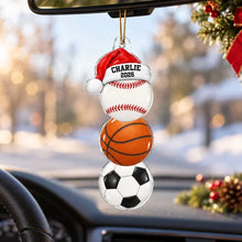 Load image into Gallery viewer, Personalized Acrylic Sports Ornament Custom Name Gift for Kids
