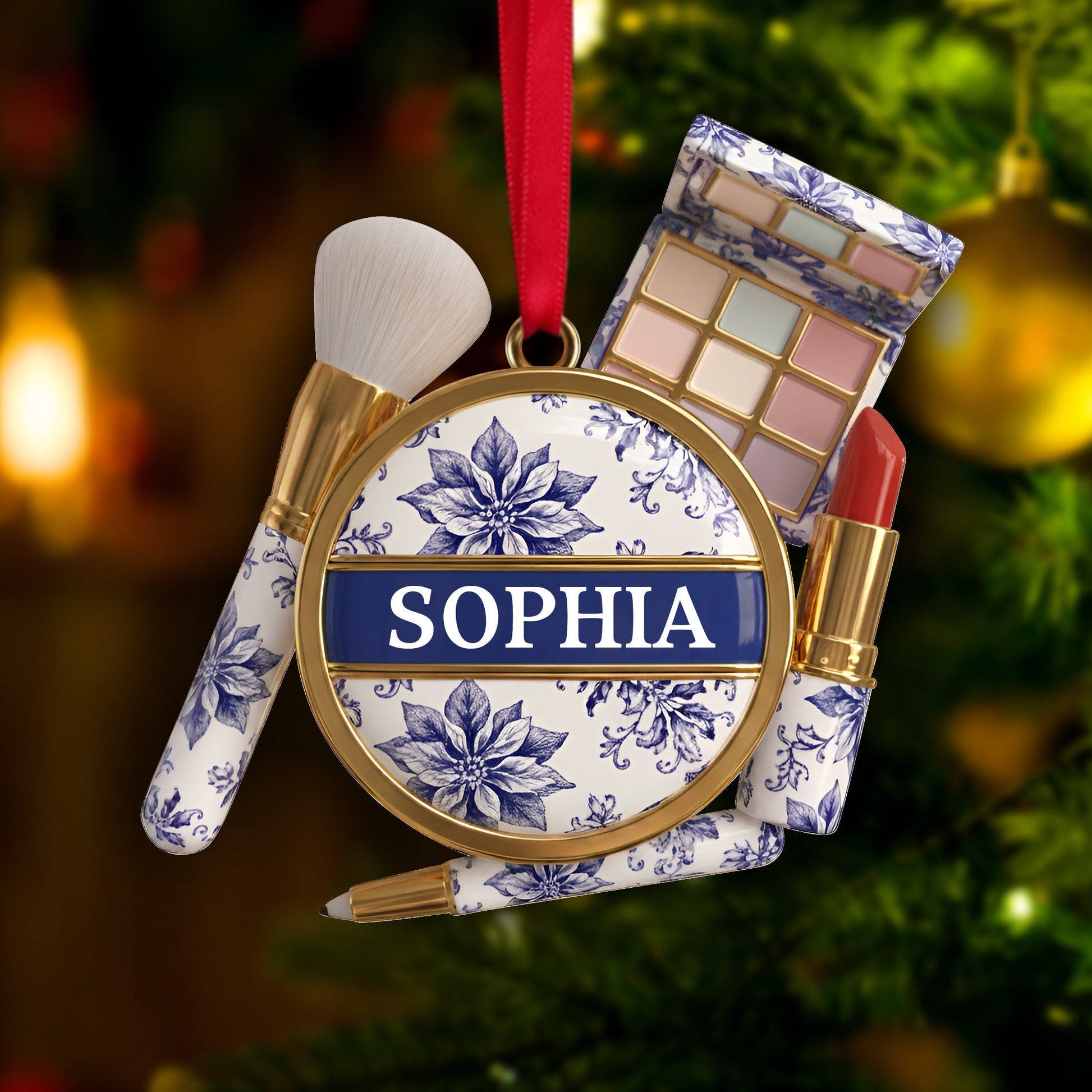 Makeup Kit Christmas Ornament - Personalized Gifts For Makeup Lovers Ornament MagicInPrints