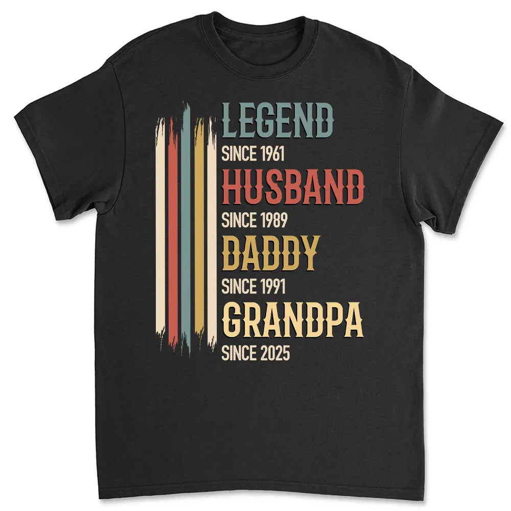 Personalized Family Timeline T-Shirt for Men - Father's Day Gift Cloth MagicInPrints