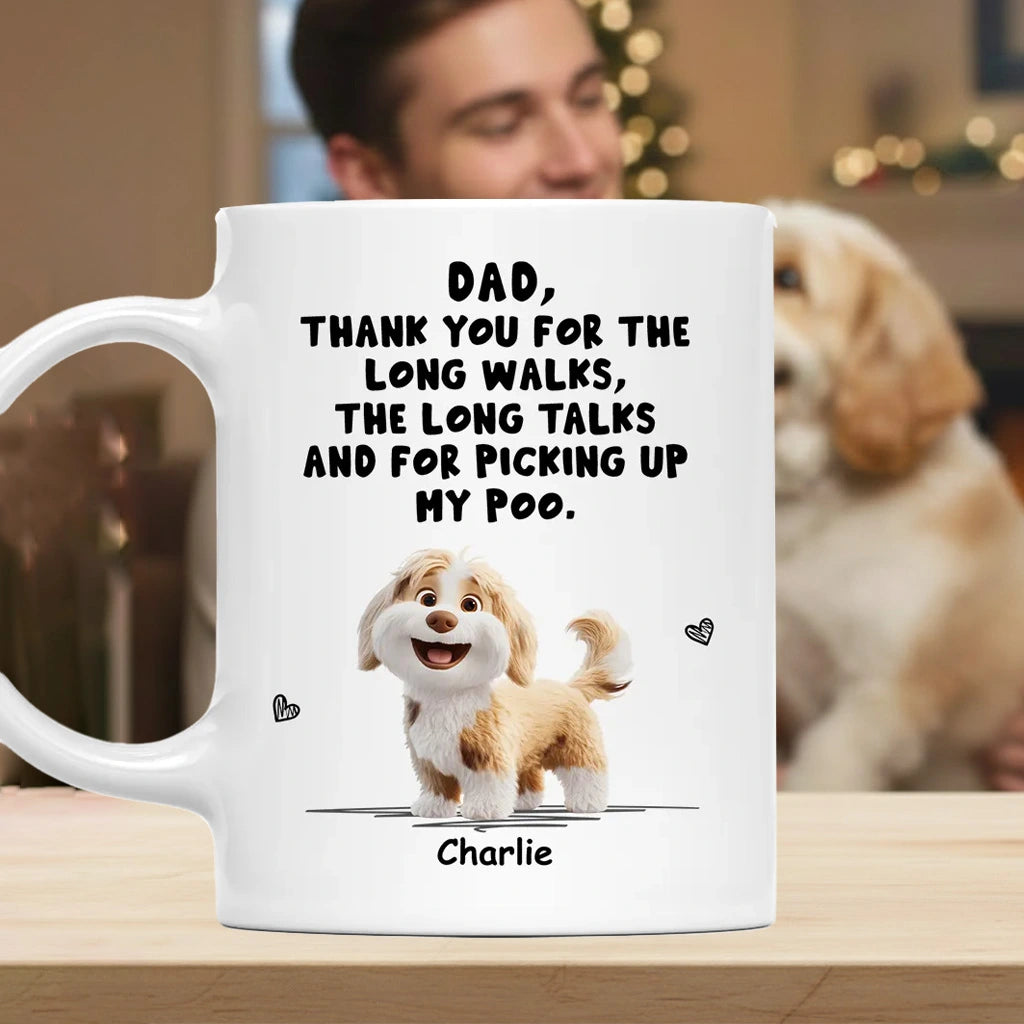 Personalized Dog Dad Mug for Father's Day - Funny Pet Lover Gift Cup MagicInPrints
