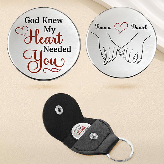 Personalized Romantic Keychain for Couples - Anniversary Gift Keychain MagicInPrints