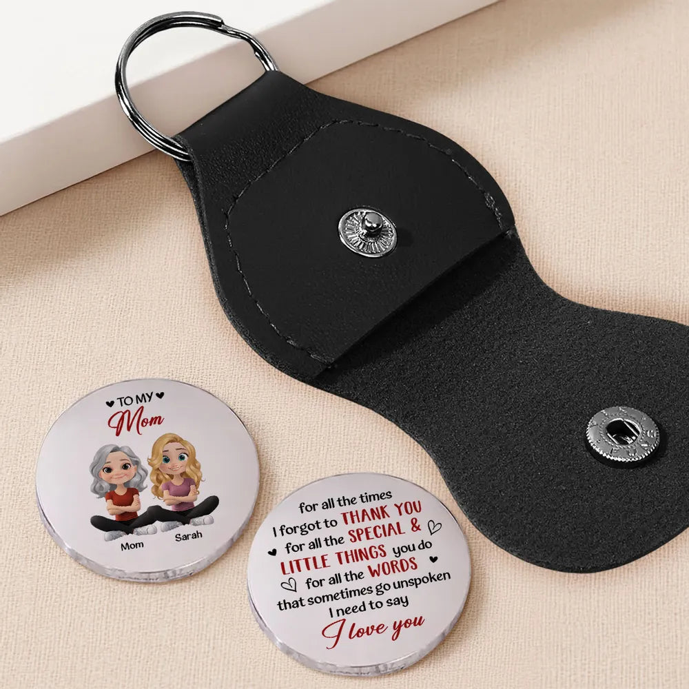 Personalized Keychain for Mom with Engraved Message - Sentimental Gift for Mother's Day Keychain MagicInPrints
