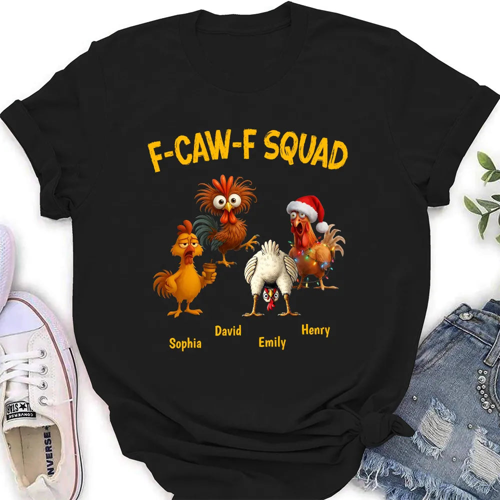 Personalized Chicken Squad T-Shirt for Adults - Funny Holiday Gift Cloth MagicInPrints