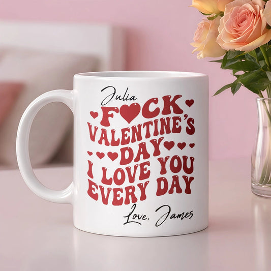 Personalized Romantic Mug for Couples - Everyday Love Message Cup MagicInPrints
