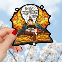 Load image into Gallery viewer, Personalized Fantasy Book Lover Suncatcher Ornament Ornament PopCulturePrints
