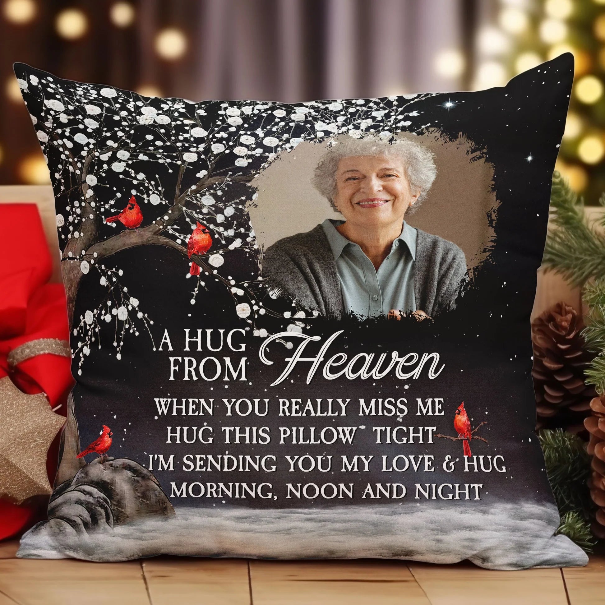 Custom Photo Memorial Pillow for Loved Ones - Sentimental Keepsake Gift Pillow or Blanket MagicInPrints