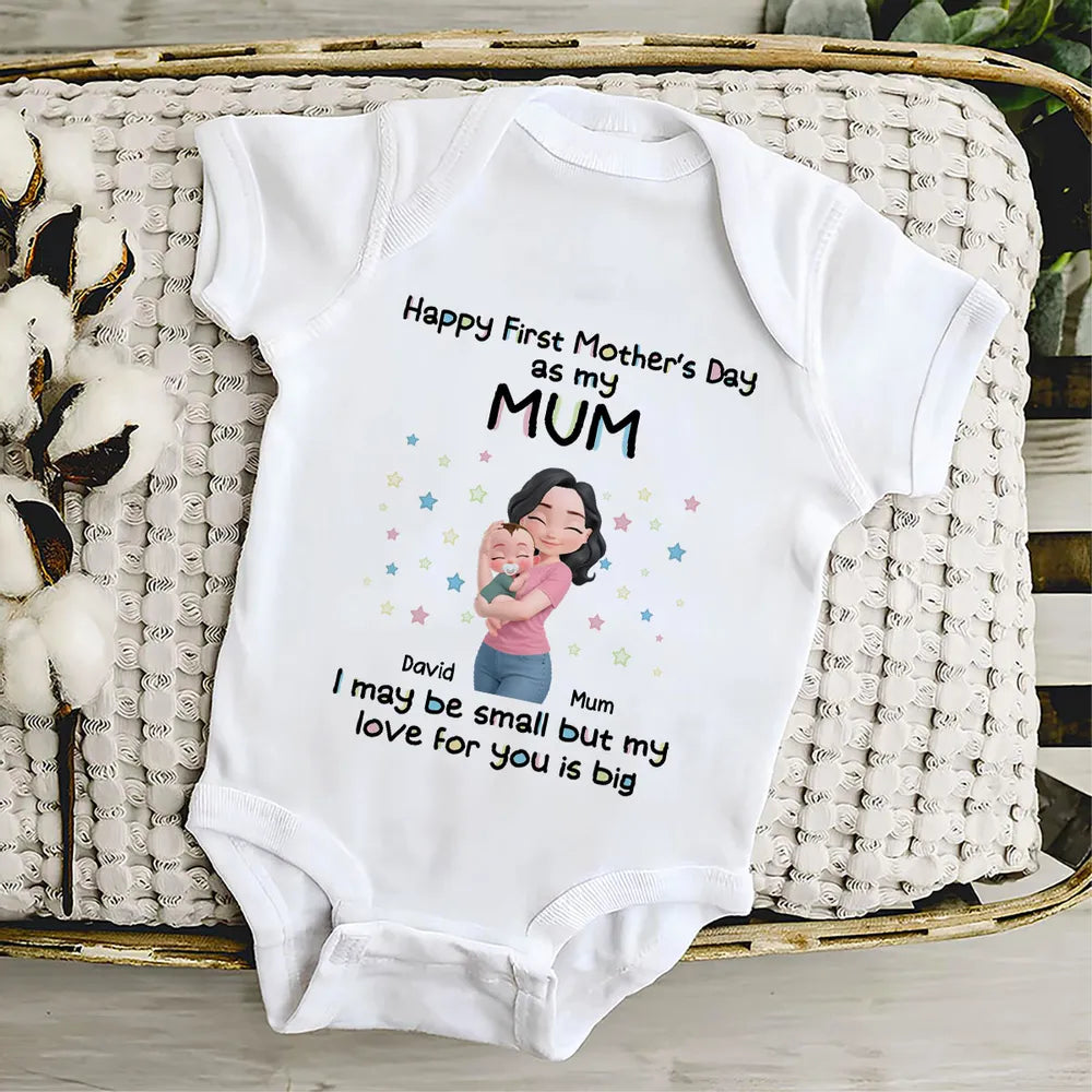 Personalized Baby Onesie for Mother's Day - Cute Gift for New Moms Cloth MagicInPrints