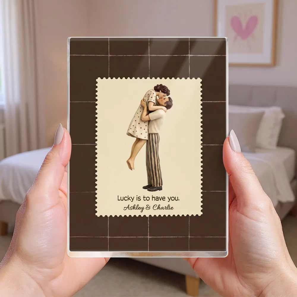 Personalized Romantic Acrylic Block for Couples - Anniversary or Wedding Gift Plaque MagicInPrints