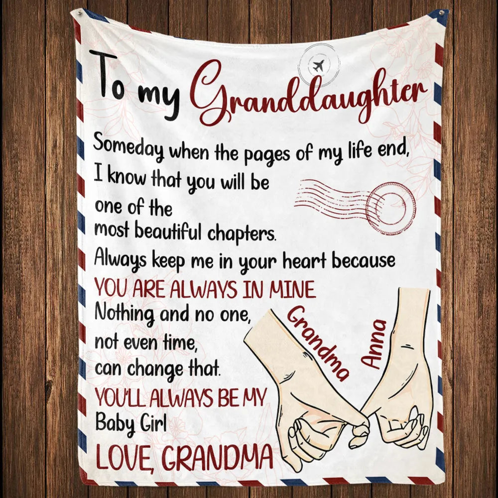 Custom Blanket for Daughter - Sentimental Gift from Mom - Personalized Keepsake Blanket MagicInPrints