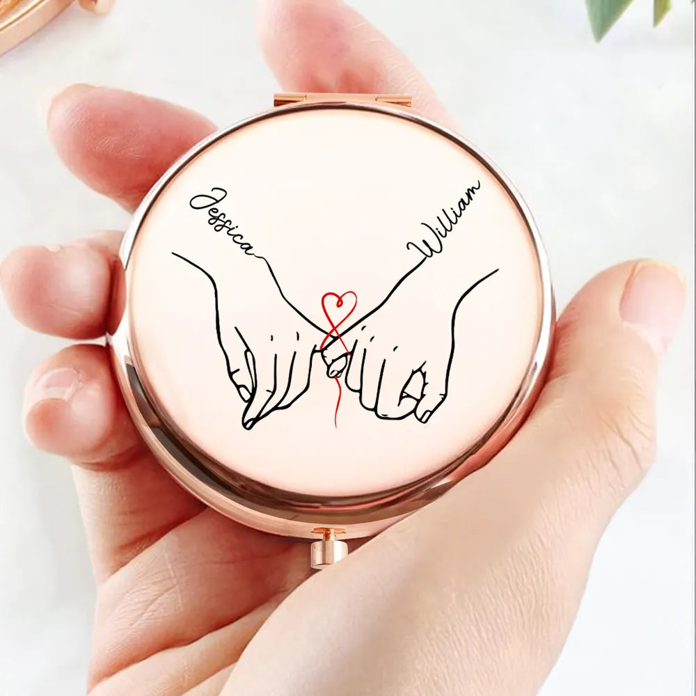 Personalized Compact Mirror for Wife - Engraved Message for Anniversary Gift Beauty Tools MagicInPrints