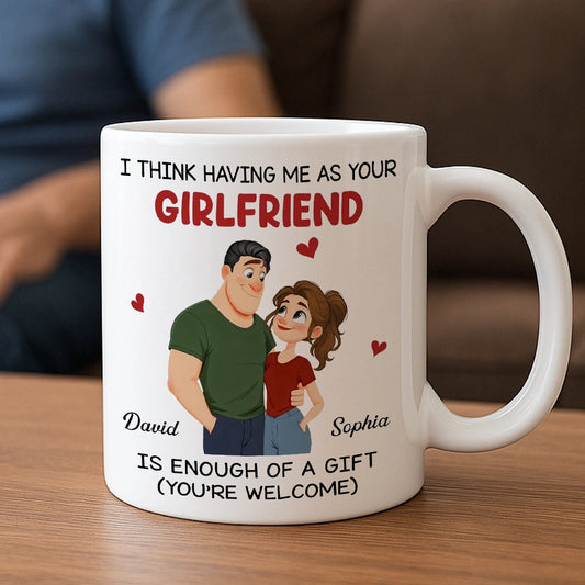 Personalized Girlfriend Mug for Couples - Romantic Gift Cup MagicInPrints