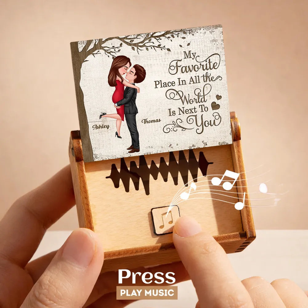 Personalized Romantic Music Box for Couples - Anniversary Gift Plaque MagicInPrints