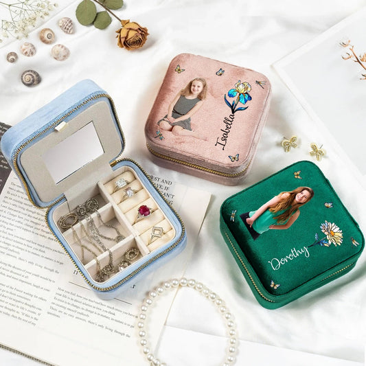 Personalized Photo Jewelry Box for Girls with Name and Image - Perfect Gift for Birthdays Jewelry MagicInPrints