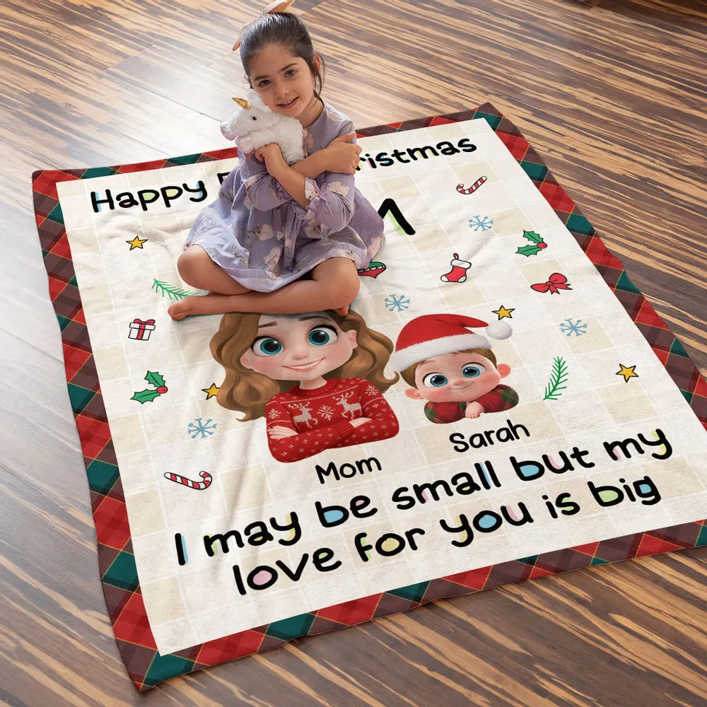Personalized Christmas Blanket for Mom - First Christmas Sentimental Gift Blanket MagicInPrints