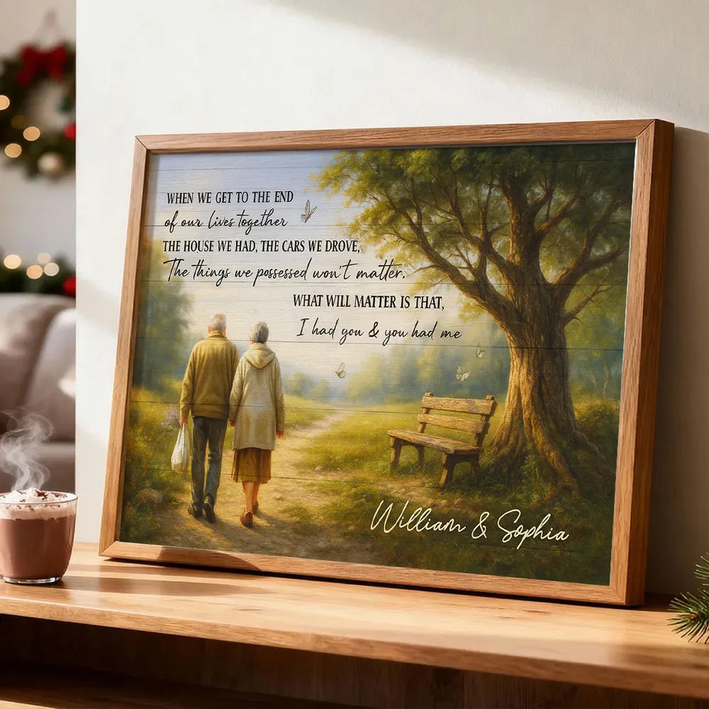 Personalized Couple Canvas Art for Seniors - Sentimental Home Decor Gift Poster or Canvas MagicInPrints