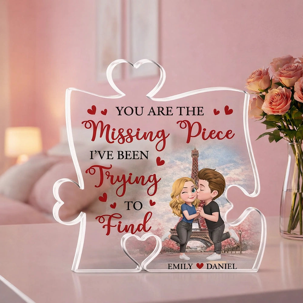 Personalized Acrylic Puzzle Keepsake for Couples - Romantic Gift Plaque MagicInPrints
