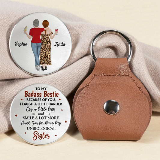 Personalized Best Friend Keychain for Sisters - Sentimental Gift Keychain MagicInPrints