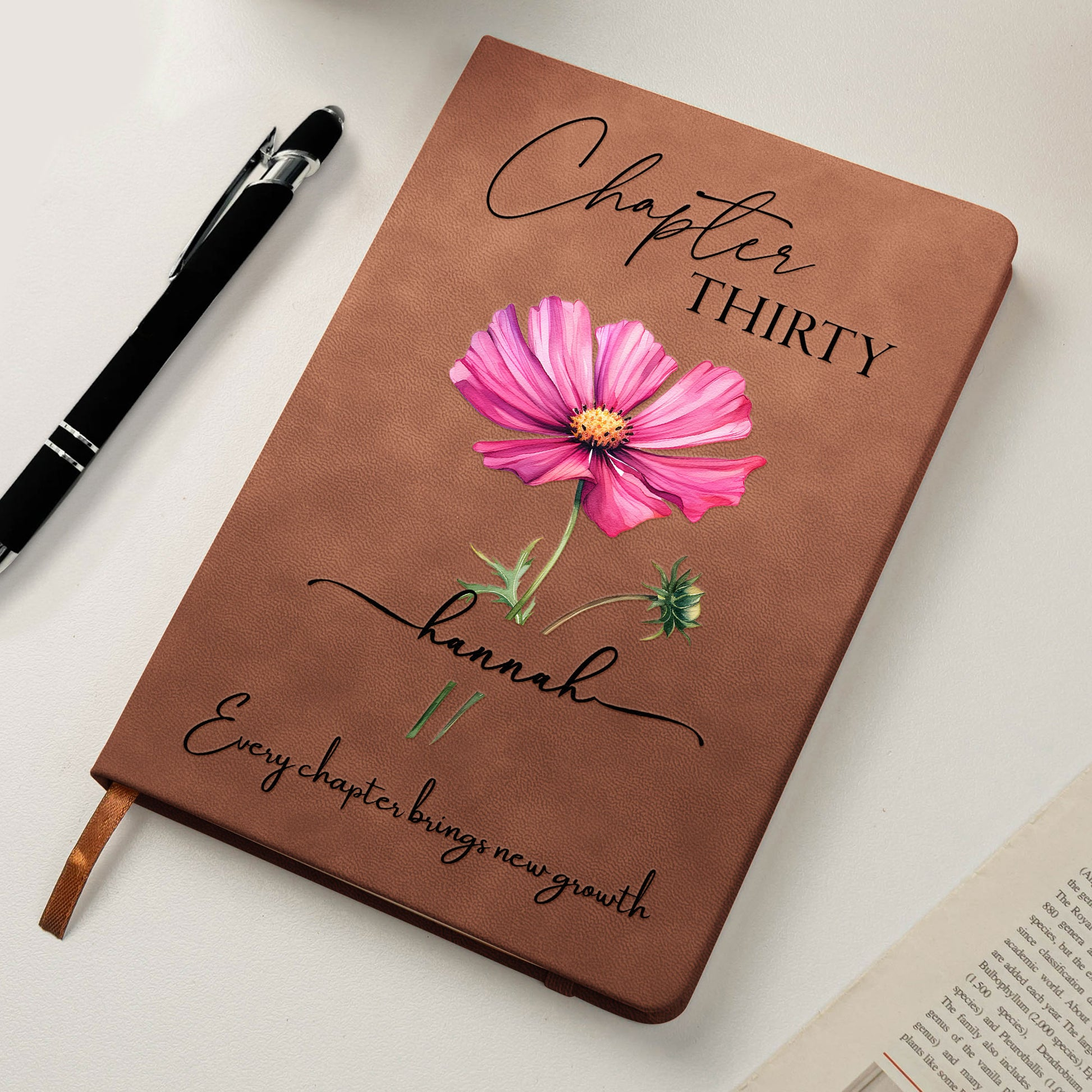 Personalized Floral Journal for Women - Inspirational Birthday Gift Stationery MagicInPrints