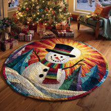 Load image into Gallery viewer, Bring Joy to Every Home – Personalized Round Mat – Gift for Christmas Lovers Quilted Round Mat MagicInPrints
