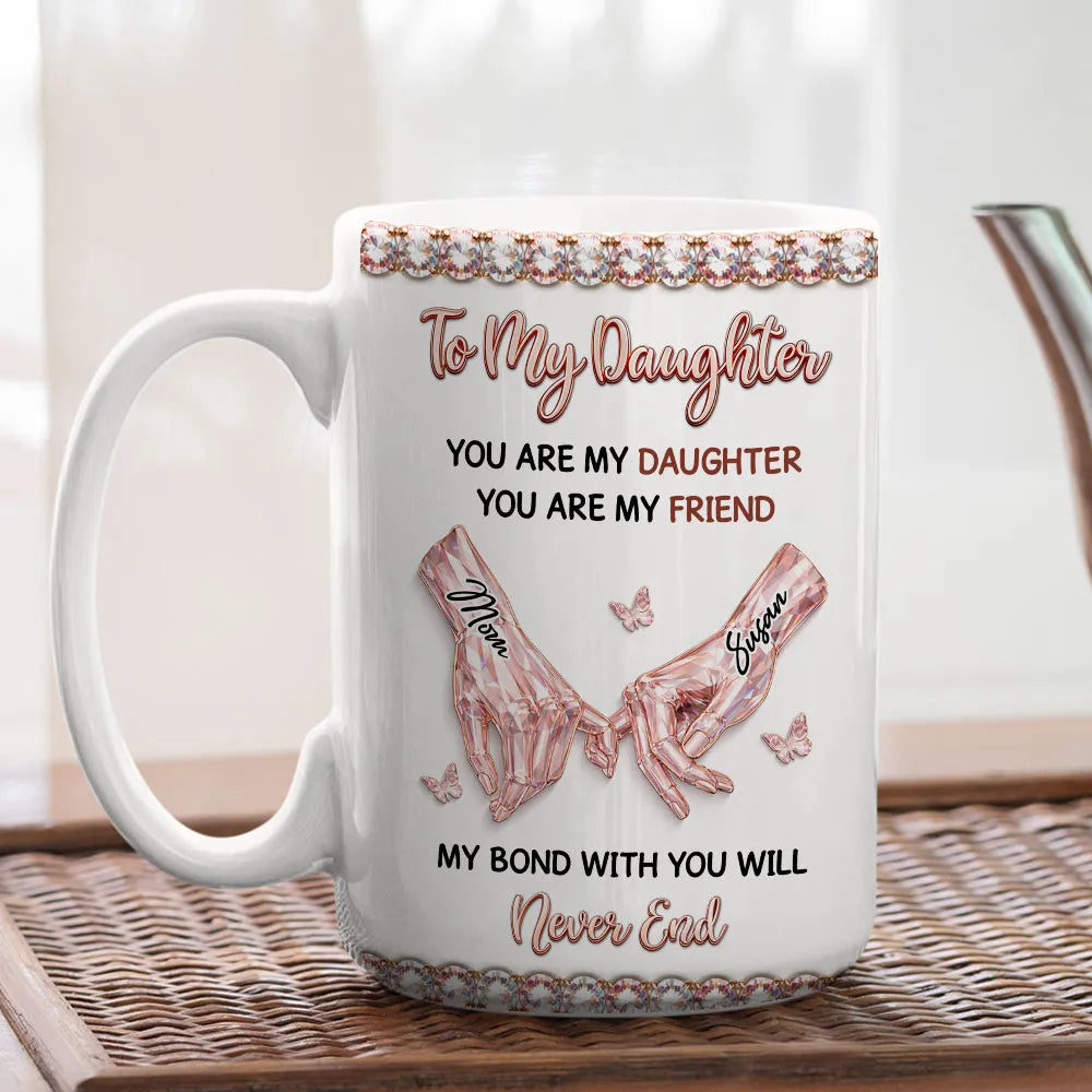 Personalized Ceramic Mug for Daughter - Sentimental Gift with Heartfelt Message Cup MagicInPrints