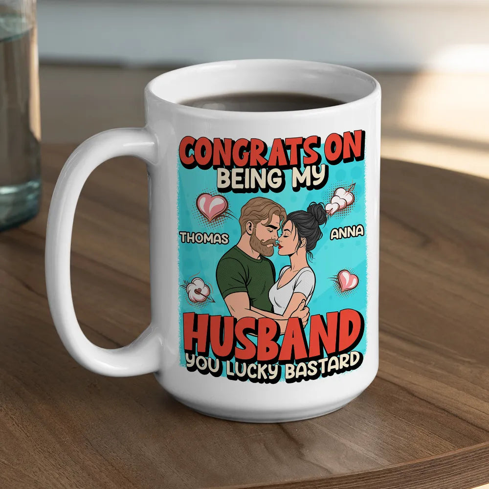 Personalized Husband Mug for Couples - Funny Anniversary Gift Cup MagicInPrints