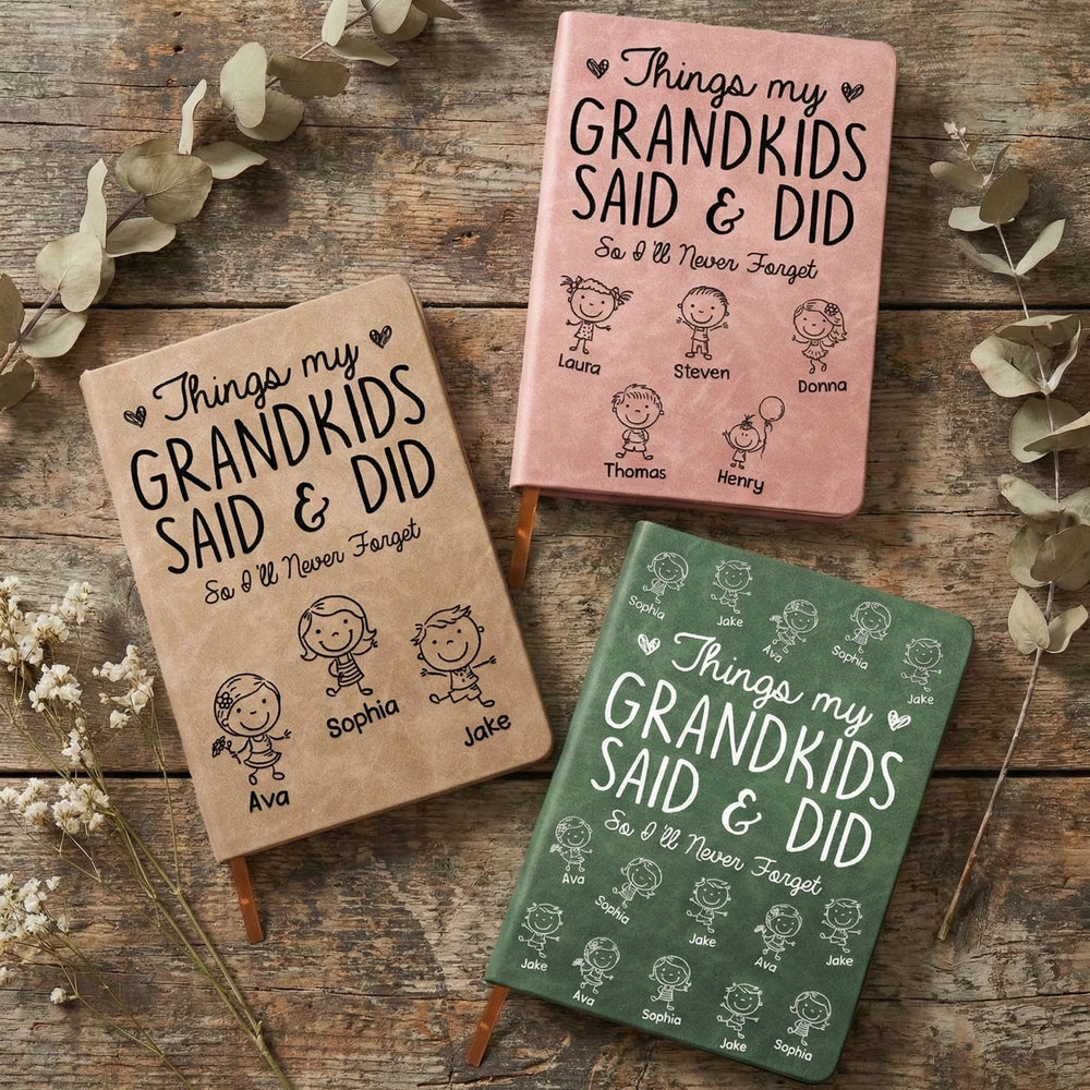 Personalized Grandkids Memory Journal for Grandparents - Keepsake Gift Stationery MagicInPrints