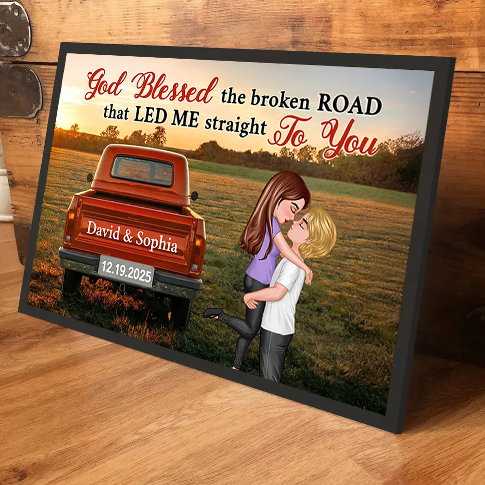 Personalized Romantic Wall Art for Couples - Anniversary Gift Poster or Canvas MagicInPrints