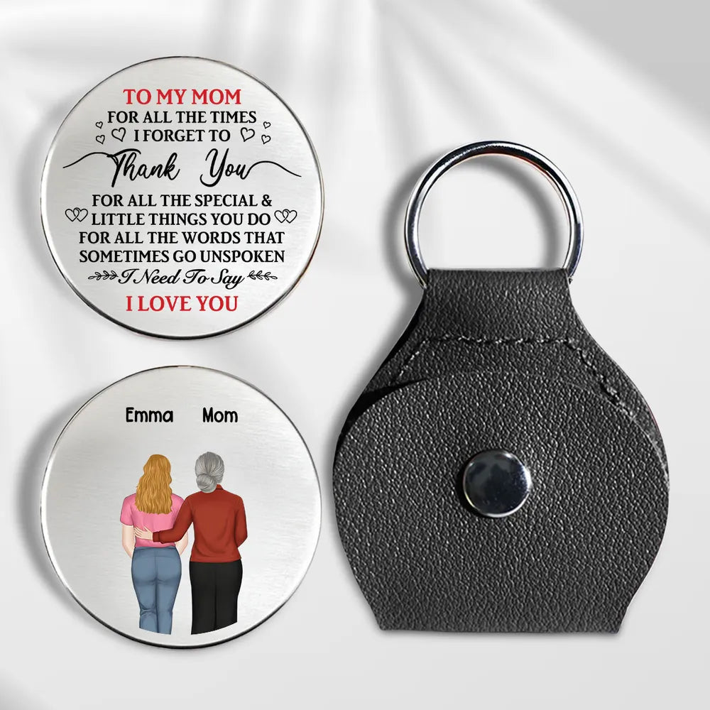 Personalized Engraved Keychain for Mom - Sentimental Gift for Mother's Day Keychain MagicInPrints